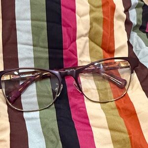 Coach Purple and Gold Frame Glasses